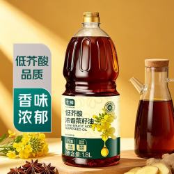 七鲜 低芥酸浓香菜籽油1.8L 非转基因 物理压榨