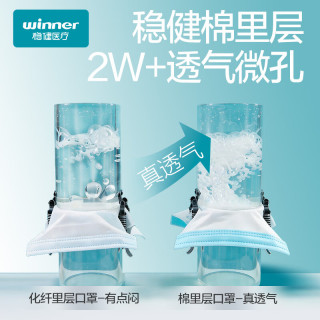 稳健医疗 一次性医用外科口罩 儿童款 50片 白色