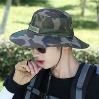 海边度假：赫卡维 2020男款大帽檐防晒渔夫帽