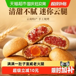 嘉华食品 云腿小饼 滇式酥皮火腿月饼 12枚礼盒