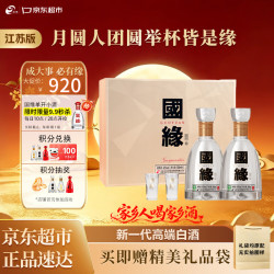 今世缘 国缘系列 国缘 四开 42%vol 浓香型白酒 500ml*2瓶 礼盒装