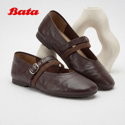 Bata 双生秘境 羊皮软底 玛丽珍鞋 女单鞋