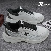 特步 皮面防水 男子跑鞋