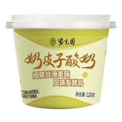 紫光园 奶皮子原味酸奶120g*6杯
