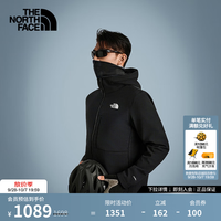 北面 防风软壳外套保暖防泼水男款24秋季|83S5 4H0/宇宙黑 XL/180