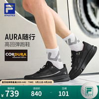 FILA AURA随行鞋 厚底缓震 黑-BK 39 女款跑鞋