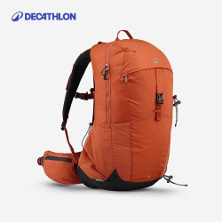 迪卡侬 双肩背包MH500户外旅行徒步登山轻量化背负系统大容量25L 安木色-25L