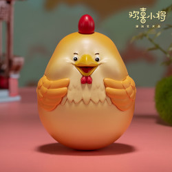 铜师傅 《十二生肖不倒翁》欢喜小将情绪稳定解压桌面办公桌摆件生日礼物 十二生肖不倒翁之鸡