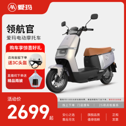 爱玛 领航官 72V22AH石墨烯电池 璀璨灰 电动摩托车