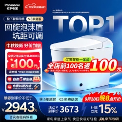 Panasonic CH2J534WSC 泡沫盾智能马桶 V8家庭版