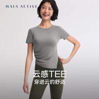 MAIA ACTIVE CLOUD-TOUCH云感TEE瑜伽T恤休闲运动健身上衣52TS04 儒雅灰 M