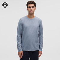lululemon Soft Jersey 男士长袖针织衫 芯吸 杂色绿洲蓝 M
