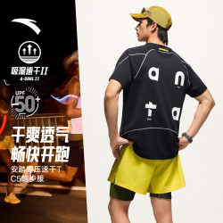 安踏 零压速干T 速干透气 基础黑-2 Z哥同款 L 男士运动T恤