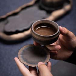 陶瓷家用主人杯茶具单杯高档茶道手工茶杯复古茶碗个人品茗杯定制