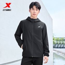 特步 防泼水外套秋季新款男夹克上衣跑步服户外骑行服双层风衣运动服 （男女，款多配色可选）