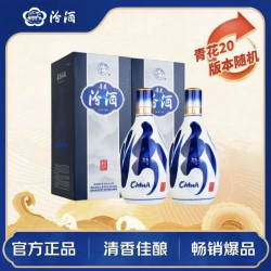 汾酒 青花20升级版 中秋送礼 清香型白酒 53度 500mL*2瓶 新包装