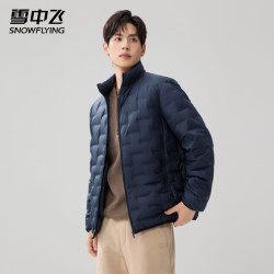 雪中飞 男士保暖无缝胶囊羽绒衣 极地灰 XL (180)