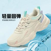 361° 秋季革面耐磨缓震女式软底运动鞋女休闲运动鞋复古老爹鞋
