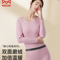 猫人 德绒保暖内衣套装 女士