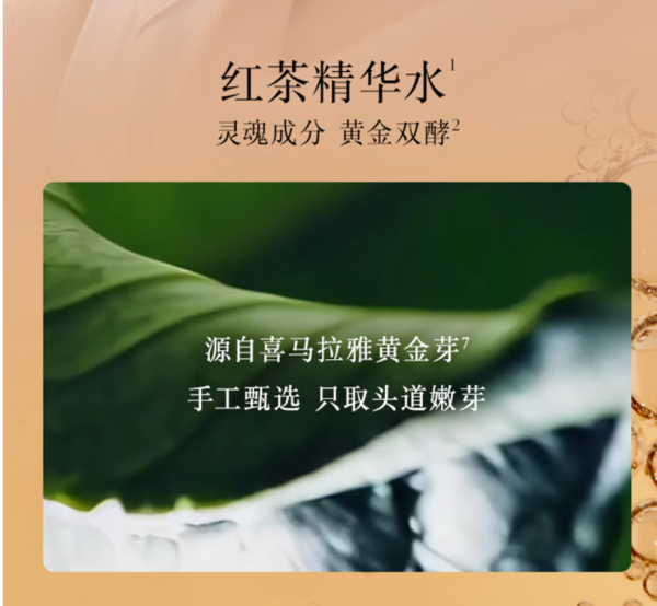 馥蕾诗 红茶酵母酵萃精华250ml 赠Fresh透卡+明星撕拉片A+精华18ml*3+精华轻享装50ml*2+泵头+化妆包