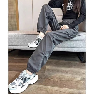 燠阳 运动工装裤 黑色 XL 女士休闲裤