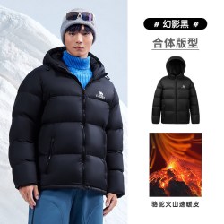 骆驼 火山羽绒服男冬季2026加绒加厚保暖面包服短款男装外套