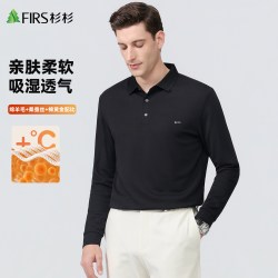 杉杉 翻领长袖T恤男2026秋季新款商务高级男士POLO衫