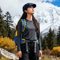 美利奴羊毛速干衣户外休闲衣长袖上衣户外滑雪保暖女打底衫