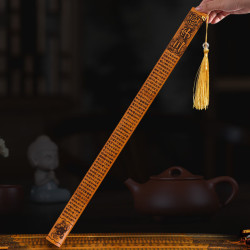 TaTanice 竹木阴刻三字经 戒尺教鞭