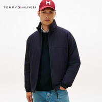 TOMMY HILFIGER 防泼水 宽松立领连帽轻薄棉服 男装外套