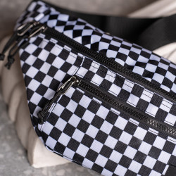 VANS 男女腰包 黑白棋盘格 VN0A2ZXXHU010OS