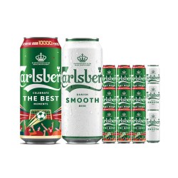 嘉士伯 啤酒特醇500ml＊9罐+醇滑3罐500ml＊3罐