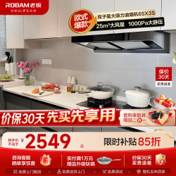 老板（Robam）抽油烟机 欧式双腔变频烟机 25风量1000Pa强劲