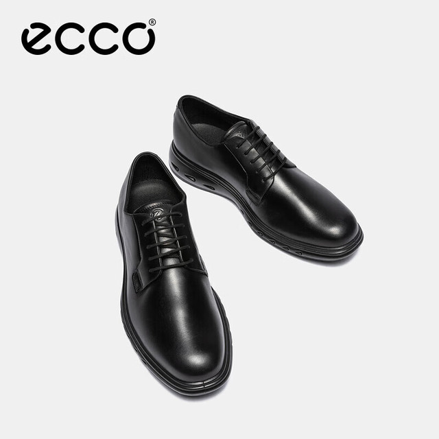 ecco 524704 混动防水牛皮德比鞋 黑色 41