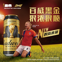 百威黑金啤酒 500ml*12听 深色拉格