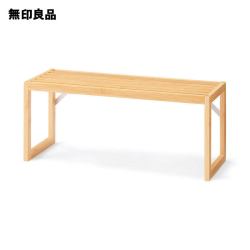 無印良品 MUJI 无印良品 竹制单层自由搁架 尺寸约50×18×21cm