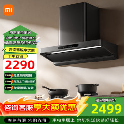 米家 小米智能吸油烟机3新欧式31㎡大吸力 静音免拆洗抽油烟机 挥手智控AI巡航烟灶联动 一级能效