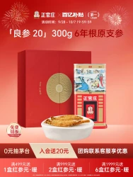 正官庄 百补正官庄高丽参良参20支300g 正品6年根红参礼盒韩国人参原装