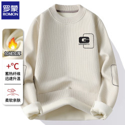 罗蒙 轻奢圆领加绒毛衣