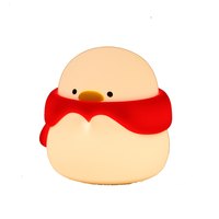 慵懒时光：汉能创新围脖鸭小夜灯硅胶儿童发光卡通柔光护眼灯