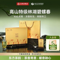 林湖 特级碧螺春茶叶 东方茶韵款 120g/礼盒装 赠覆钛保温杯