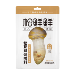 松鲜鲜 松茸鲜调味料代替盐鸡精炒菜炖汤煲汤材料炒菜松茸粉调味品 松鲜鲜松茸鲜调味料袋装110g