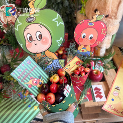 丁峰·圣诞卡通星星人创意杯平安果手捧杯节日装饰
