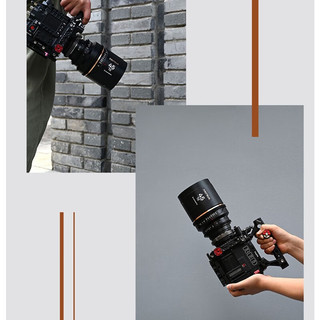 老蛙 2.0X变形宽银幕镜头 20mm T2.0 PL卡口 橙色拉丝