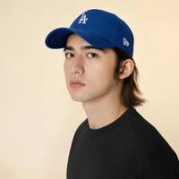 NEW ERA MLB刺绣小标弯檐棒球帽简约百搭男女同款920帽子
