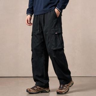 Dickies 秋季莱赛尔多口袋工装阔腿休闲裤男士抽绳腰宽松百搭男式休闲裤