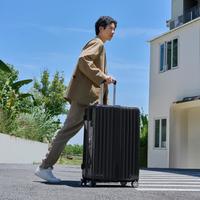 外交官 拉杆箱时尚铝框箱经典竖纹男女旅行箱TC-909