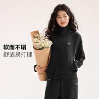 李宁 套装女士运动生活系列加绒保暖休闲秋季针织运动服