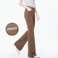 DKNY 微喇长裤女高腰微弹裤子女日常通勤牛仔裤女