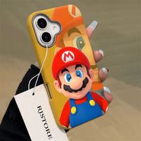 C 【裸机手感】背影马里奥 iPhone11-17系列苹果手机壳